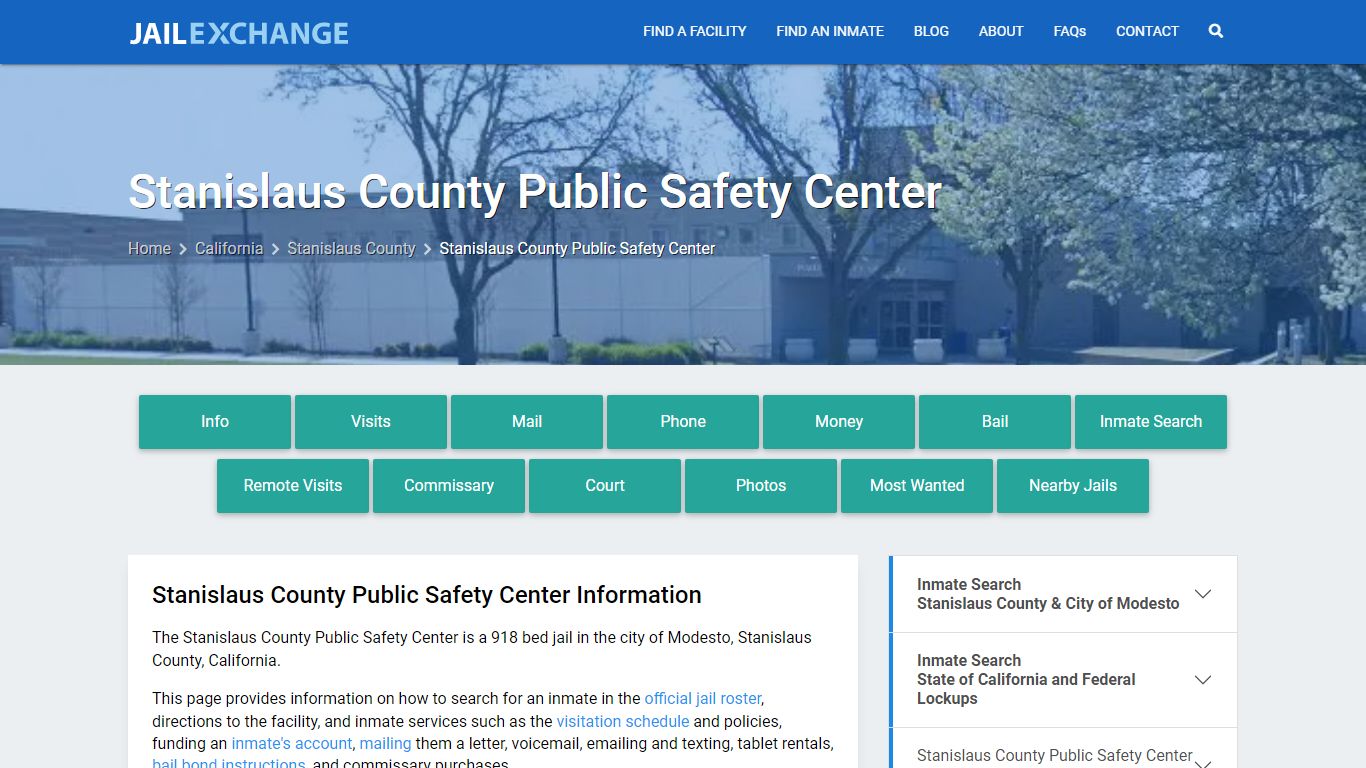 Stanislaus County Public Safety Center - Jail Exchange